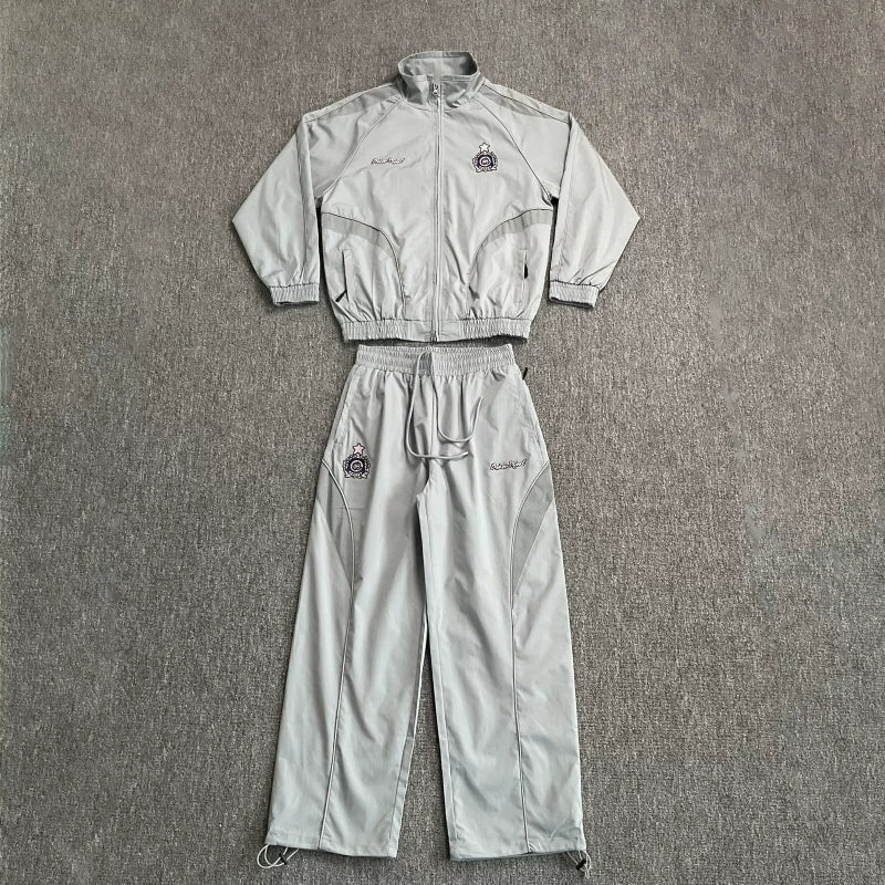 Broken Planet American High Street Trendy Brand Spring and Autumn Sports Leisure Embroidery Woven Windbreaker Coat Long Pants Men