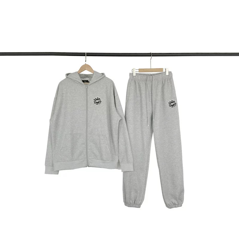Broken Planet Fashion Autumn/Winter Sports and Leisure Set with Velvet Cardigan Hoodie Pants for Men and Women FOG