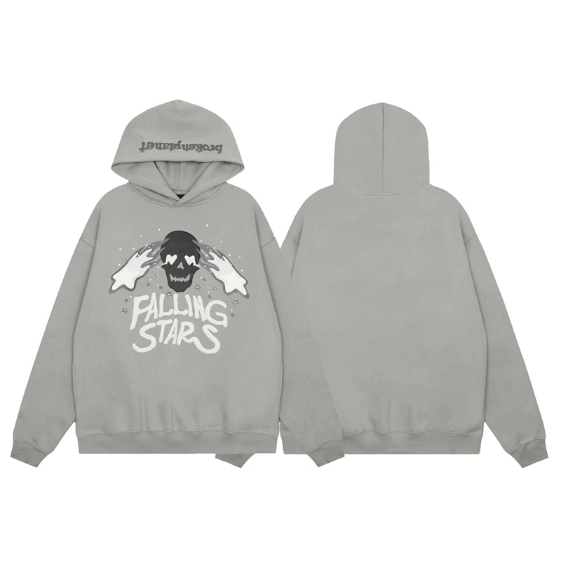 Broken Planet hoodie foam print Ins trendy brand men and women couple loose American high street plus fleece hoodie (3)