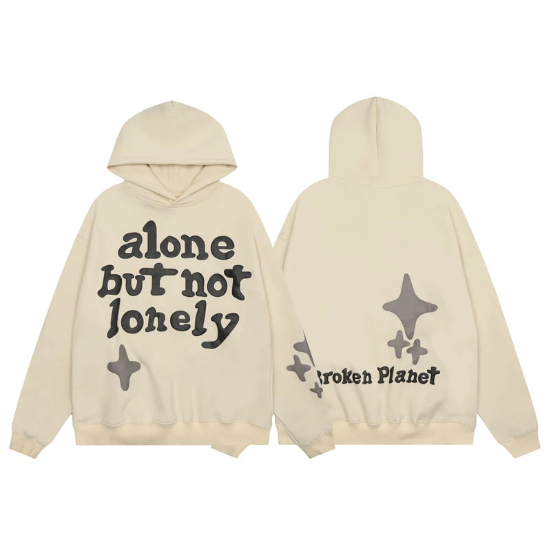 Broken Planet hoodie foam print Ins trendy brand men and women couple loose American high street plus fleece hoodie (4)
